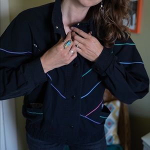 Slouchy 80’s/90’s Black Coat